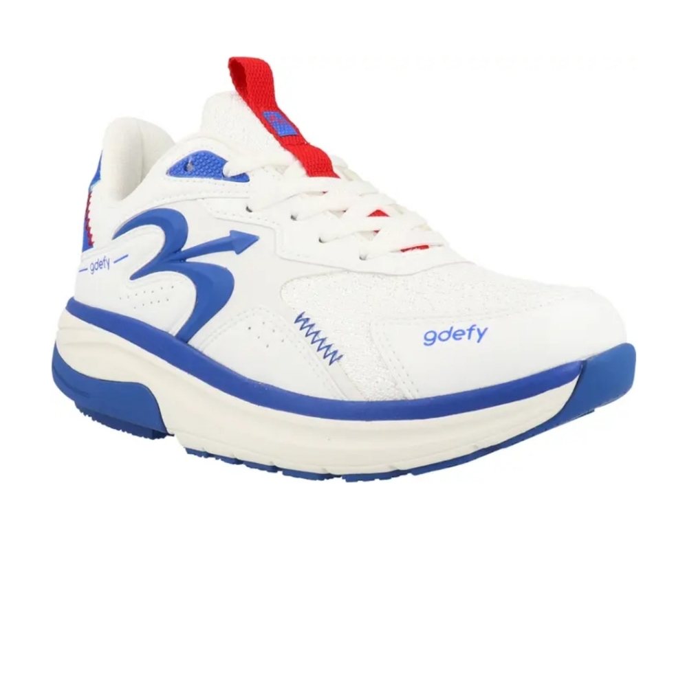 Perfect Fit by Geavity Defyer sneakers white blue shoes women size 8